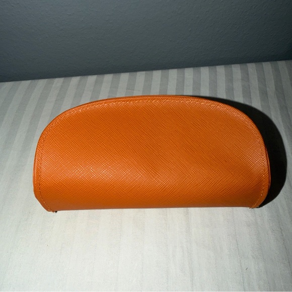 Tory Burch Vibrant Orange Eyewear Case - Picture 2 of 8